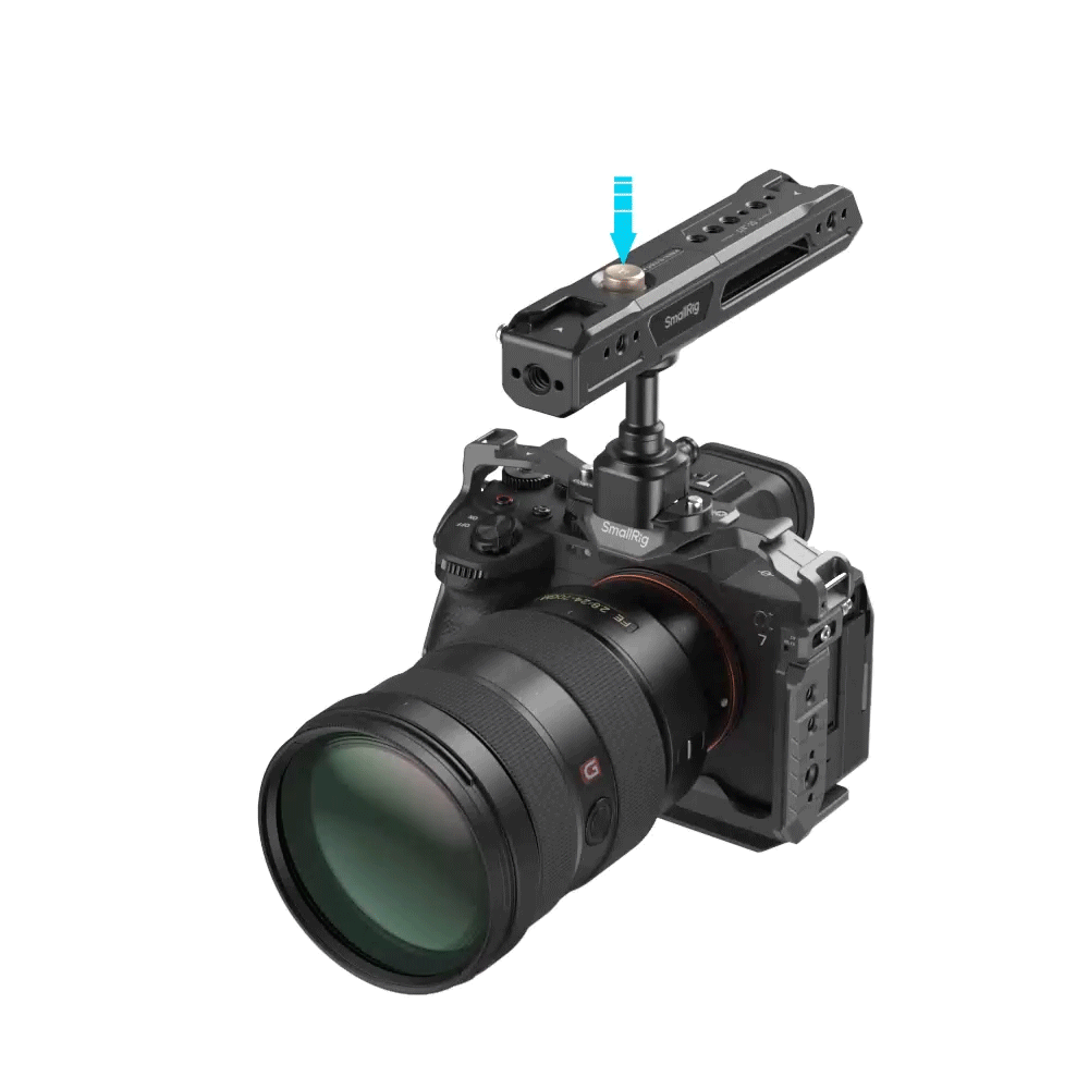 Rotating Top Handle with NATO Clamp Lightweight NATO Top Handle for Camera Cage