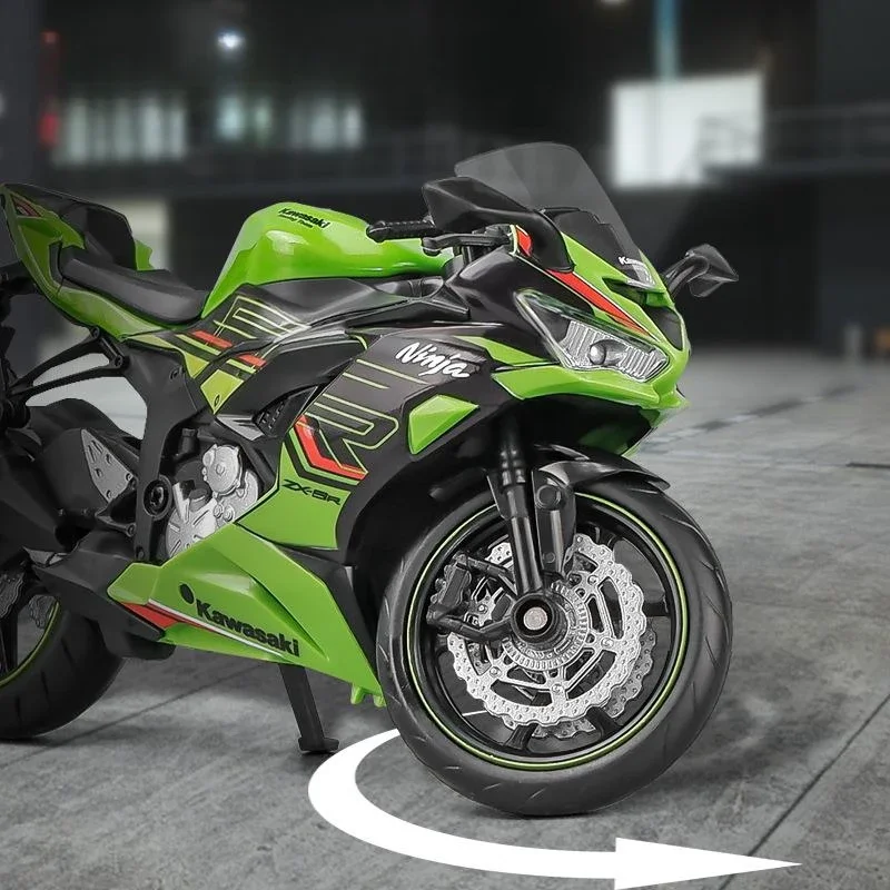 1:12 Kawasaki Ninja ZX-6R Motorcycle Toy 1:12 RMZ City Diecast Model Super Sport Miniature Collection Gift For Boy Children Kid 5