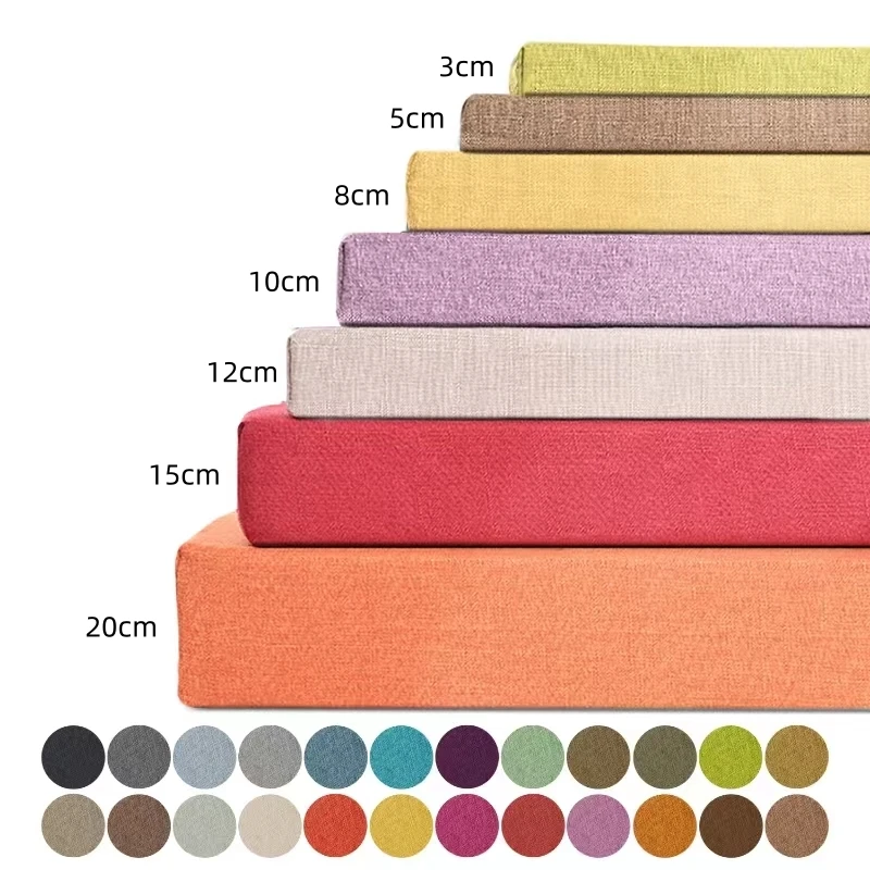 

3Cm Custom Cushion Bay Window Cushion 50Dhigh Density Sponge Chair Seat Sofa Pillow For Sofas Garden Bench Seat Swing Backseat