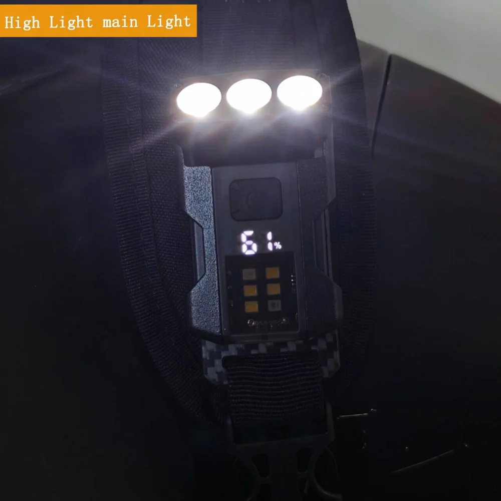 NEUE Taktische Taschenlampe EDC Tragbare Mini Sicherheits Licht Camping Wandern Licht Oder Haken Schleife Platte Für 25mm Rucksack Gurt – Detail 7