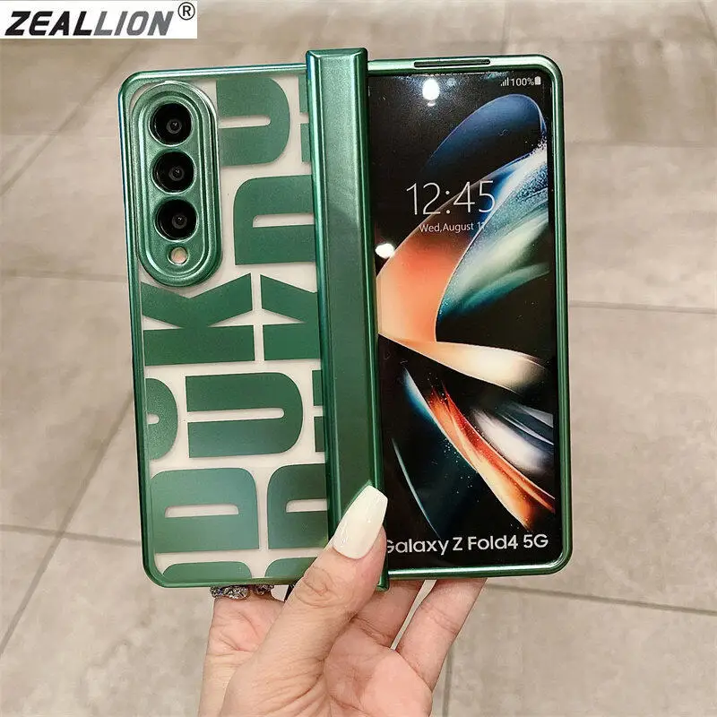 Custodia Per Telefono Per [Oppo Find N2] Custodia Protettiva Antiurto Con Motivo A Lettera Trasparente Alla Moda
