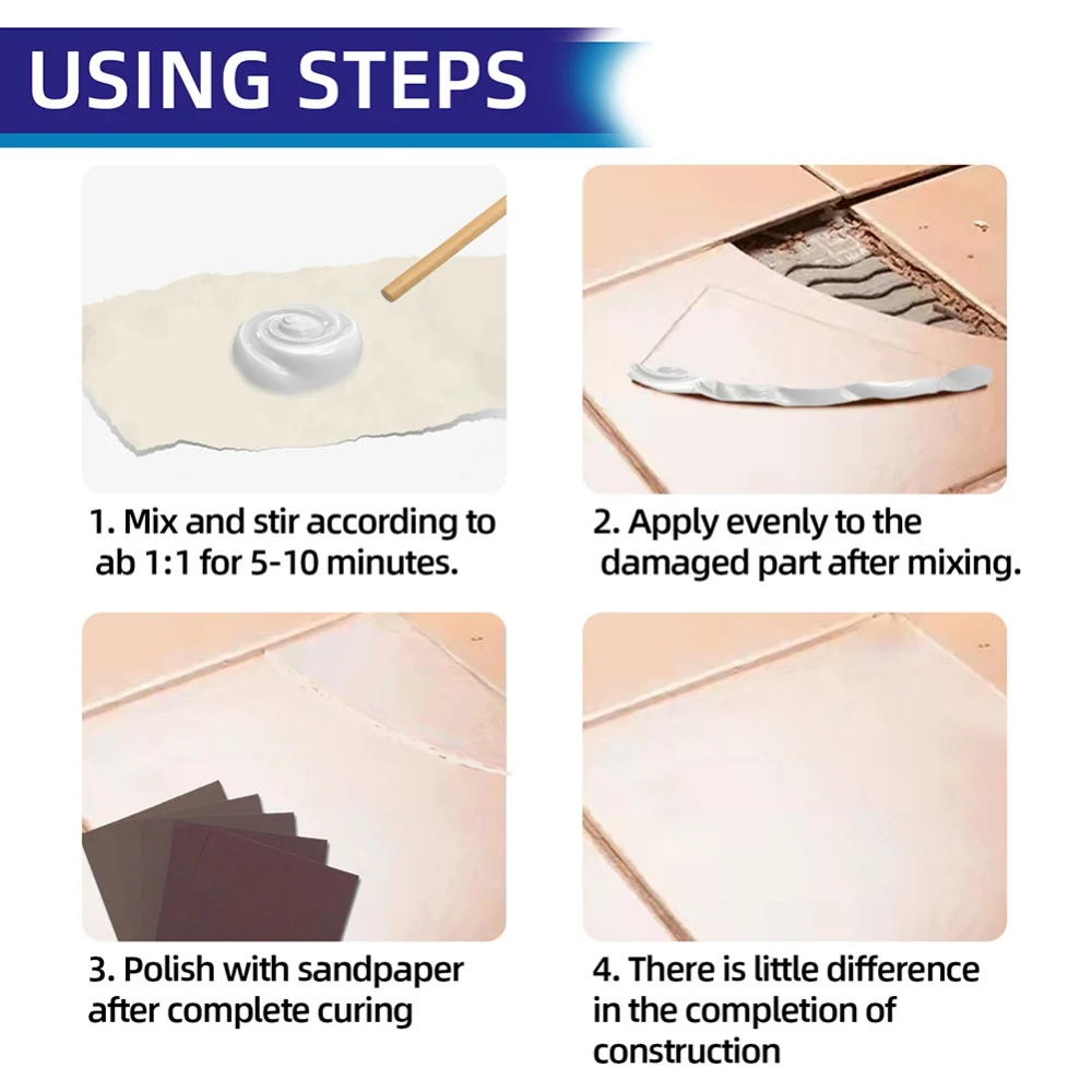 Pre-mixed Tile Grout Waterproof Ceramic Tile Repair Colorant Quick Drying Type Sealer for Home Bathroom Kitchen Wall Floor