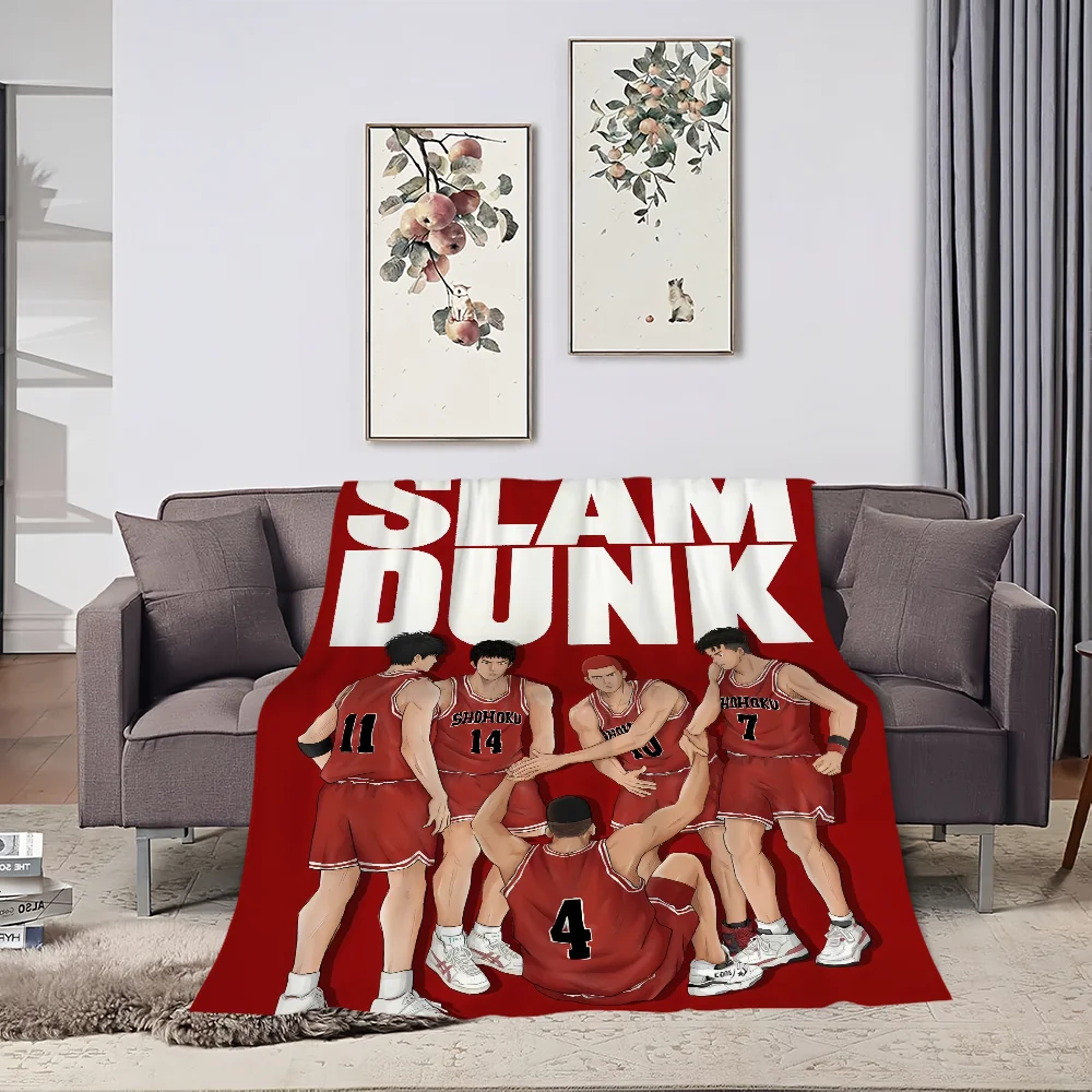 Anime C-Comics S-Slam D-Dunk Blanket Skin friendly comfort warm soft plush blanket suitable sofa living room office bedroom 4