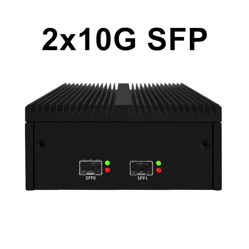 New Topton Solid Firewall Mini PC 4x or 2x10G SFP+ Intel N100 2xi226-V 2.5G DDR5 Home Server Industrial Computer Proxmox ESXi 4