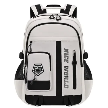 zaino da scuola per adolescenti per ragazzi e ragazze, zaino da studente grande e fresco con molte tasche, borse da scuola media per college 1