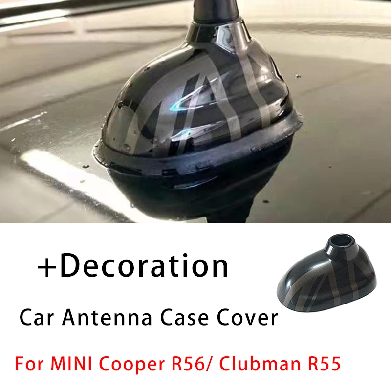 The Black Flag Car Aerial Antenna Cover Base Decoration Sticker For
