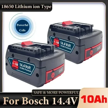 보쉬 14.4V 전동 공구용 충전식 배터리, 백업 배터리 충전기 세트, GBH GDR GSR 1080 DDS180 BAT614G, 14.4V, 10000AH, 신제품