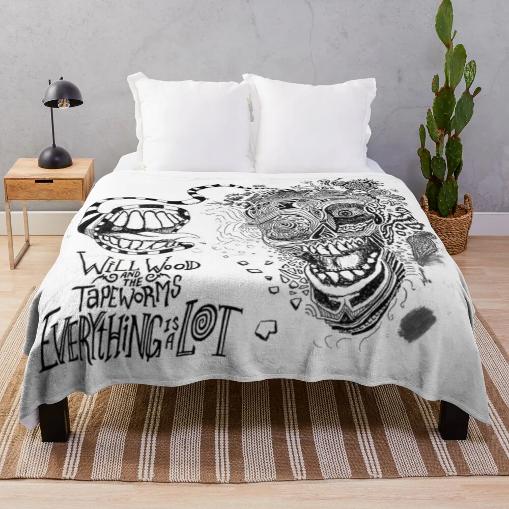 

everything is a lot Throw Blanket Hairy Extra Large Throw Sofa Blankets