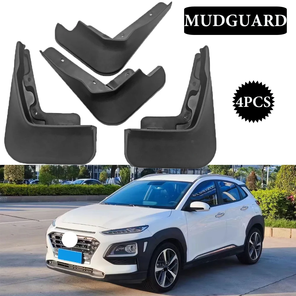 

New For Hyundai ENCINO 2017 2018 2019-2022 Mudflaps Splash Guards Mud Flap Mudguards Fender Front Rear Molded Car Mud Flaps