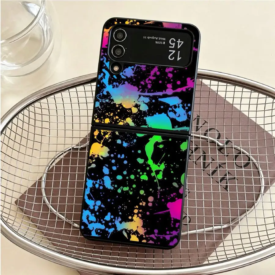 Rainbow Paint Splatters Phone Cover Case