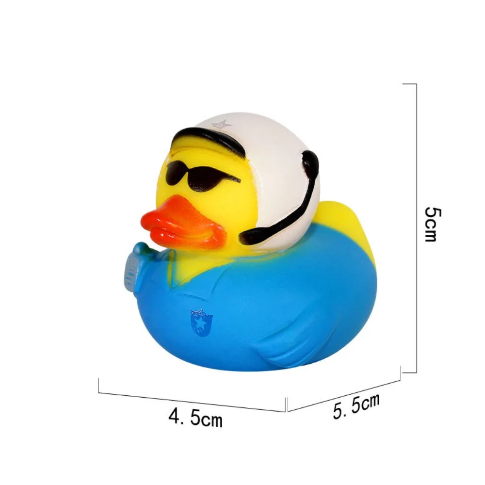 Toddler Baby Play Water Toys Little Yellow Duck Bath Toy Squeeze Sound Rubber Ducky Toys Kids Swimming Funny Toys 4