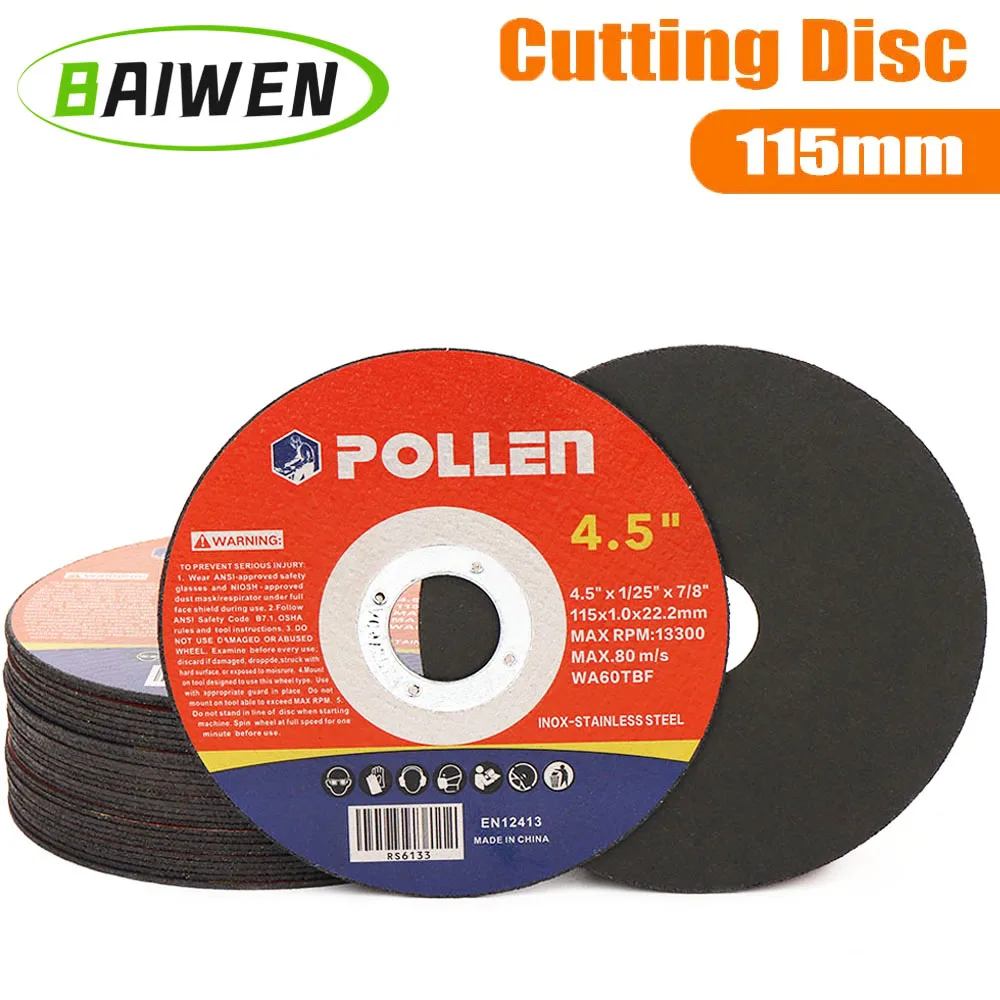 4-1/2" 150 X Metal Cutting/Slitting Disc Ultra Thin 115mm X 1mm fast stainless 