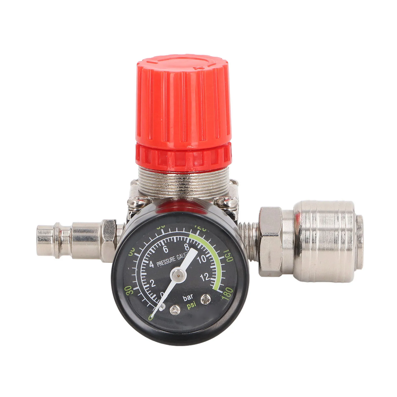 Air Compressor Regulator 4 Holes 0 to 180PSI European Air Compressor Pressure Regulator Guage
