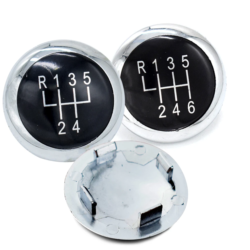 Chrom 5/6 Geschwindigkeit Auto Schaltknauf Kappe Abdeckung Für VW Passat B6 2005-2011 B7 2010-2014 CC 2009-2012 Schalthebel Kopf Abdeckung – Detail 2