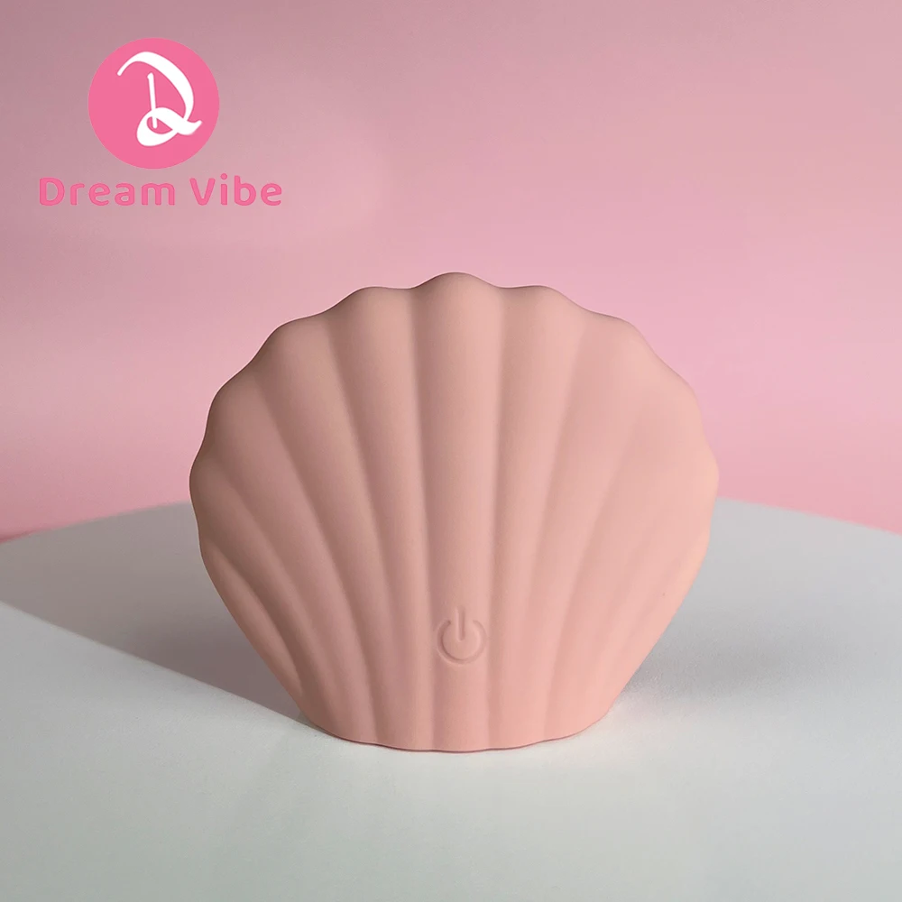 Venus Shell Vibrator by Dream Vibe - Peach Love Pleasure 10 Powerful Vibration Sex Toy for Woman Silicone Clit Stimulator Adult