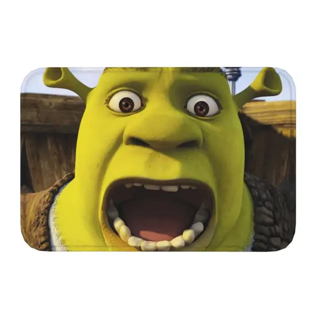 Bathroom Rug Carpet Mat, Shrek Bathroom, Shrek Doormat, Door Mat Meme