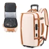 Rolling Vacuum Backpack Travel Luggage with One-Button Compression Expandable Design TSA-Approved Lock and Water-Proof Laptop C 1