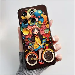 Stylish Love Panda Rabbit Shockproof Silicone Phone Case - Black for ZTE Blade V70 (HEI - TPU135)