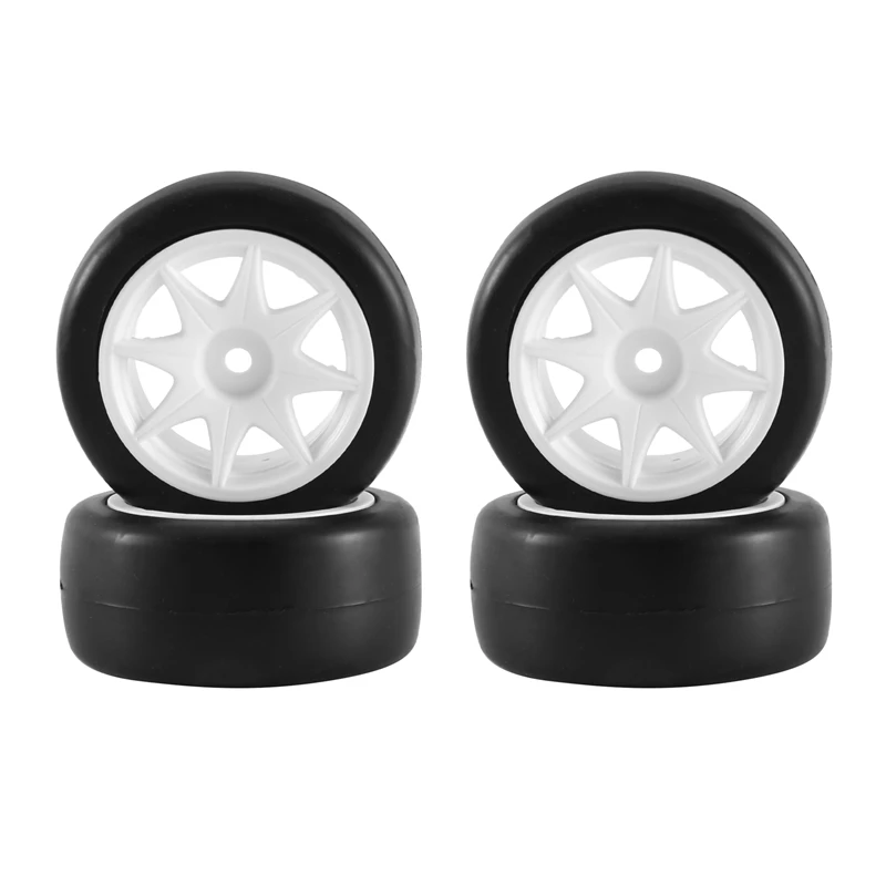 

4Pcs 58Mm Tires Wheel 12Mm Hex With Sponge Insert For 1/10 1/12 RC Drift Car 3Racing Sakura M4 M5 MST TCR Tamiya M04 M05