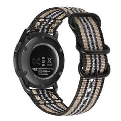 22mm Nylon Braid Wristband Strap - Suunto Vertical 2 1 (Colorful stripes)