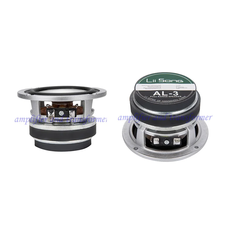 

A pair of liisong AL-3 three-inch aluminum basin HIFI full-range speakers, power 15-30W, 4 ohms, sensitivity 93DB