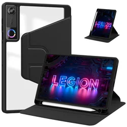 Enhanced Product Title:  
Premium 360° Rotating Acrylic Stand Case with Pencil Holder for Y700 Gen 5 TB323FU (Black)