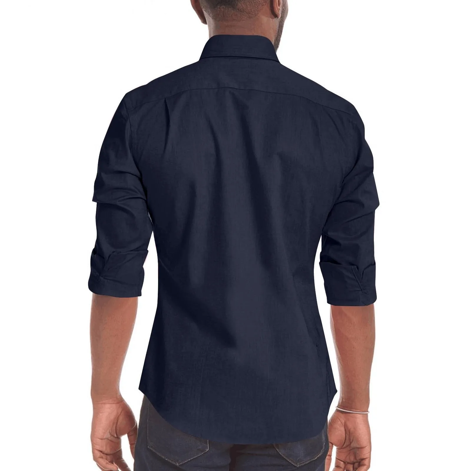 Casual Short Sleeved Shirt Men's Casual Dress Shirts Wrinkle T Shirts Long Sleeve Zip Up Tshirts Stretch Solid Oversized Casual Shirt Fashion Tops