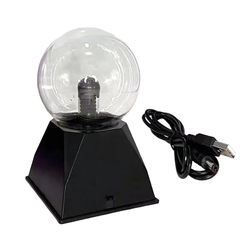 

Plasma Globe Plasma Lamp Ball Static Control USB Rechargeable Desk Lamp Sound-Activated Electrostatic Ball Plasma Sphere Novelty