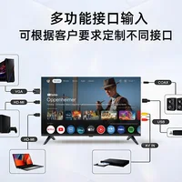 Téléviseur sans bordure 85 pouces, écran avant haut de gamme, 4K intelligent, 55 pouces, 65 pouces, grand écran 00 pouces, salon, téléviseur IP 4