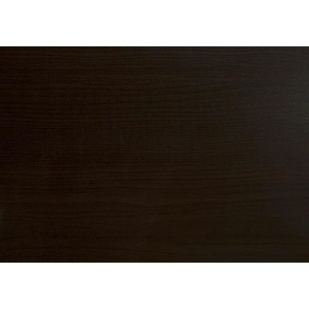 "60" l-shaped corner desk with hutch in cappuccino finish"