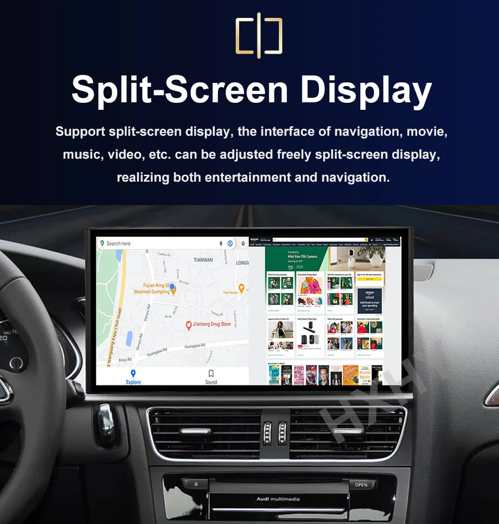 10.25/12.3Inch Android 13 8+128G Auto Carplay Car Multimedia Stere Dvd Player Ra