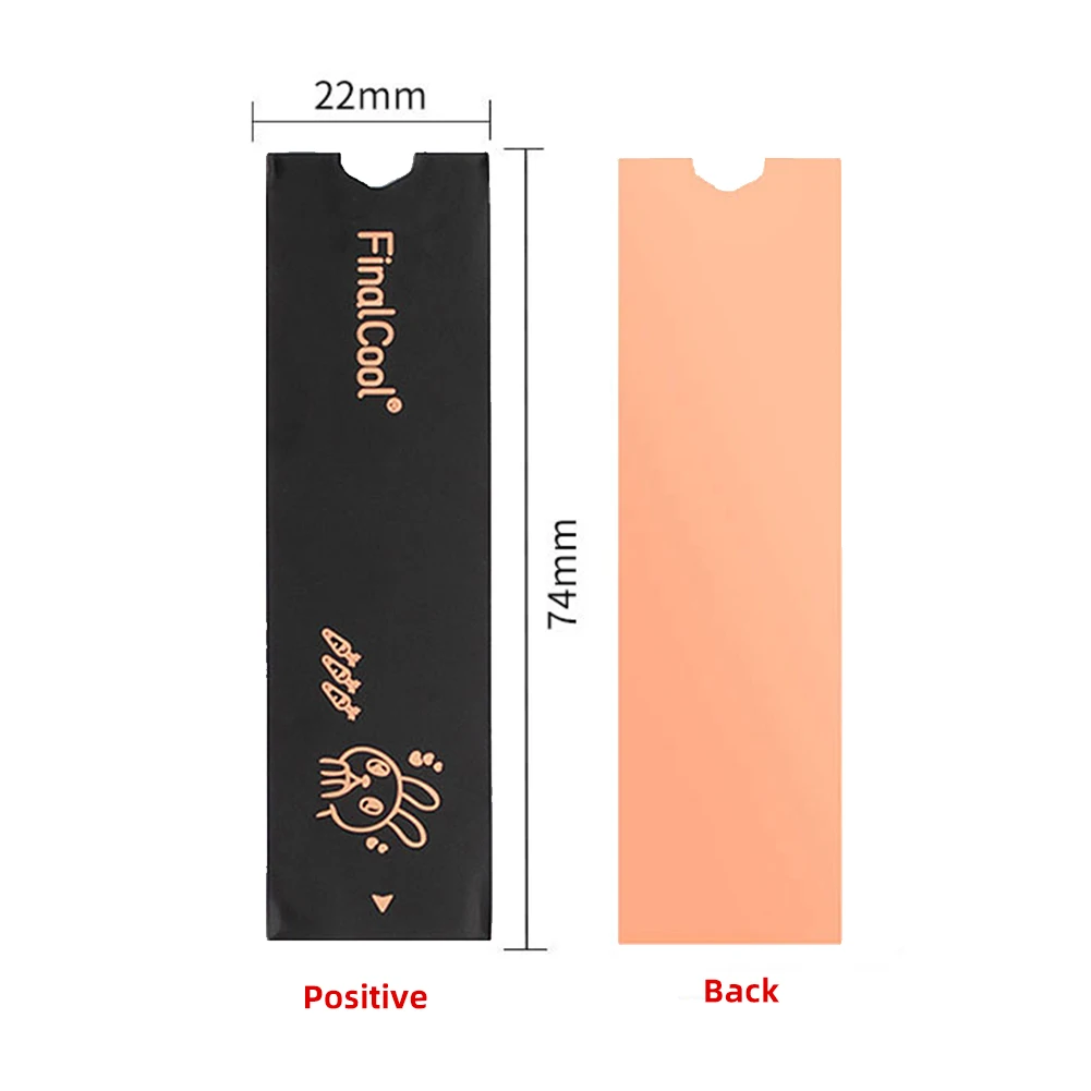 노트북 PC용 얇은 열전사 패드, 솔리드 스테이트 디스크 라디에이터, 열 구리 패드, 0.2mm 경량, M.2 방열판, Nvme SSD 쿨러, 2 개