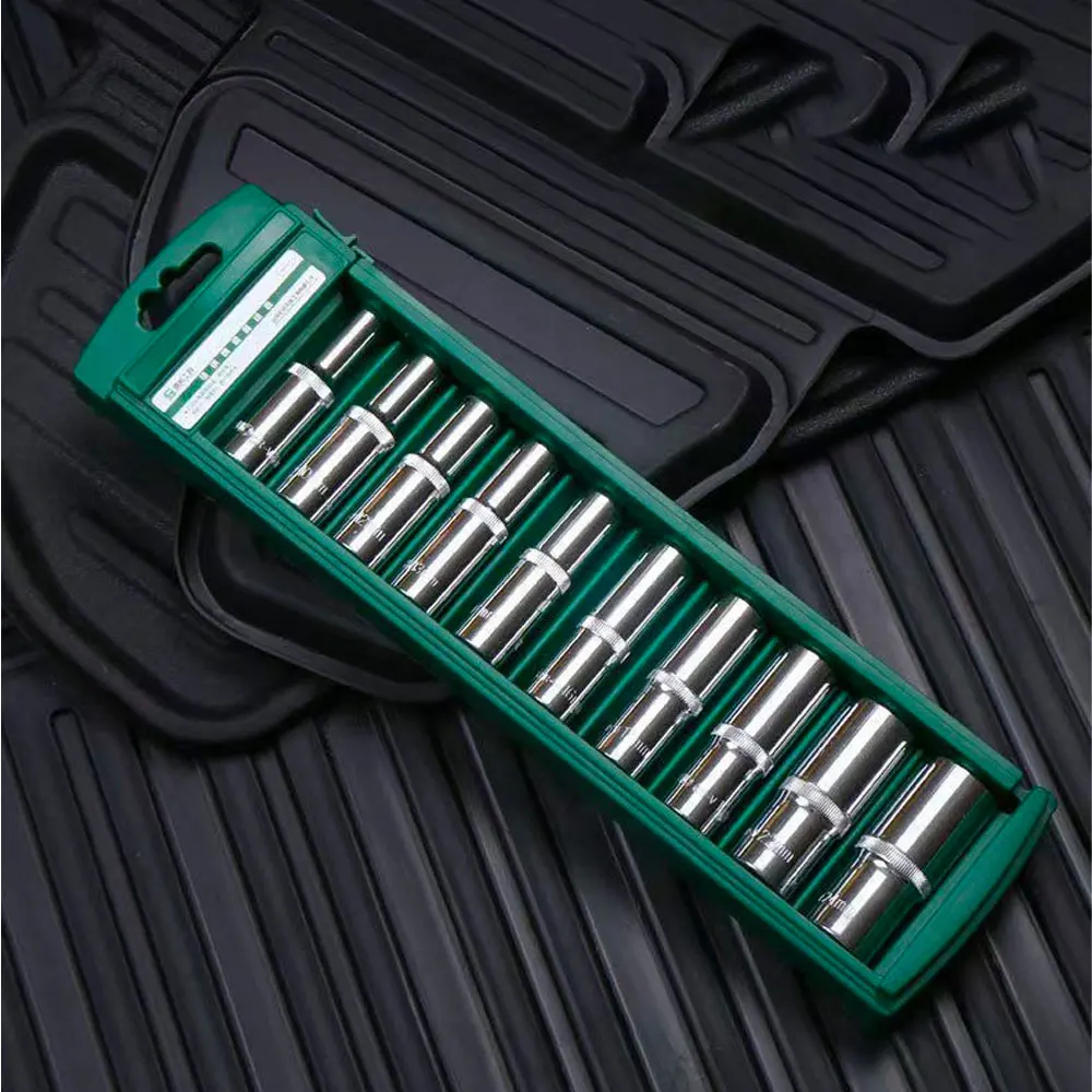 Prodrill 1/4”, 3/8” 1/2” Drive Socket Set 6/9/10 Pcs External Sockets Cr-V Steel Standard Socket Set