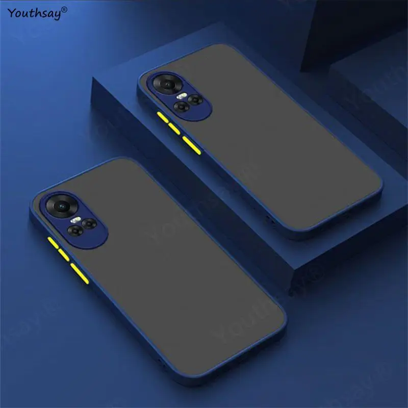 Matte Translucent Shockproof Phone Case - Hard Protective Bumper Cover
