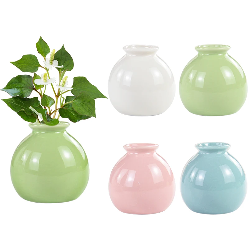 

Ceramics Flower Vase Flowers Arrangement Container Living Room Office Home Desktop Decoration Ornament Flowerpot Flower Bottle