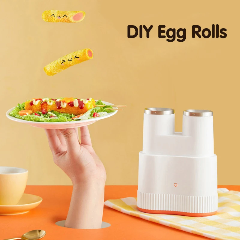 Double tube Egg Roll Maker Breakfast Omelette Machine Automatic Egg Sausage Machine  Eggs Cooker Non Stick DIY Cooking Tools 220V| | - AliExpress