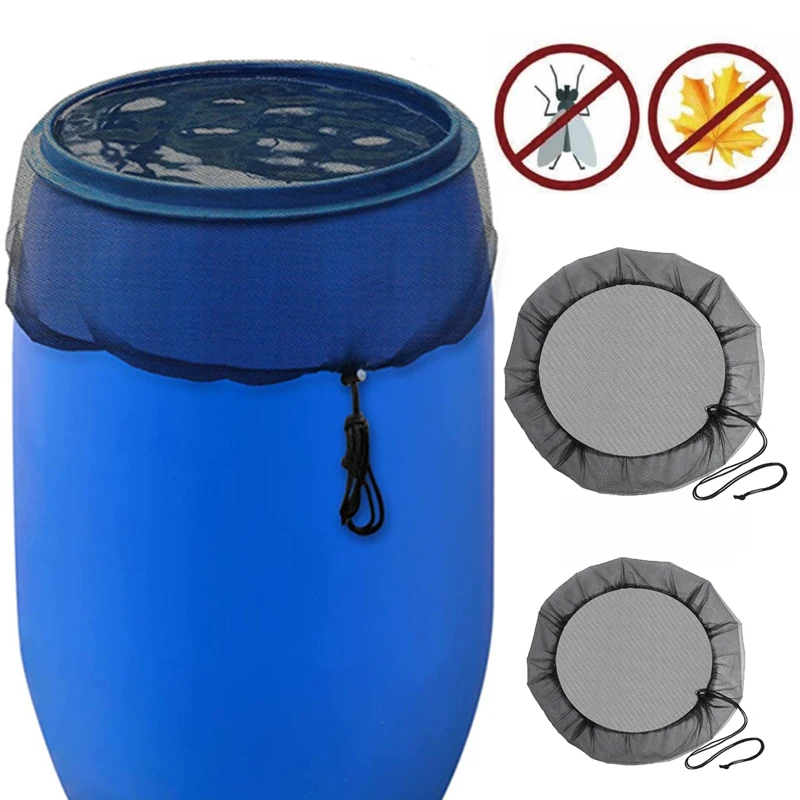 

60/95cm Mesh Cover Netting for Rain Barrels PE Water Collection Buckets Raindrop Harvesting Tool Anti-Mosquito Water Protection
