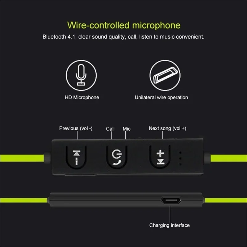 Wireless Bluetooth Headphones Stereo Hook Headset Music Sport Earphone Gaming Handsfree Earphone for All Smart Phones Audifonos 5