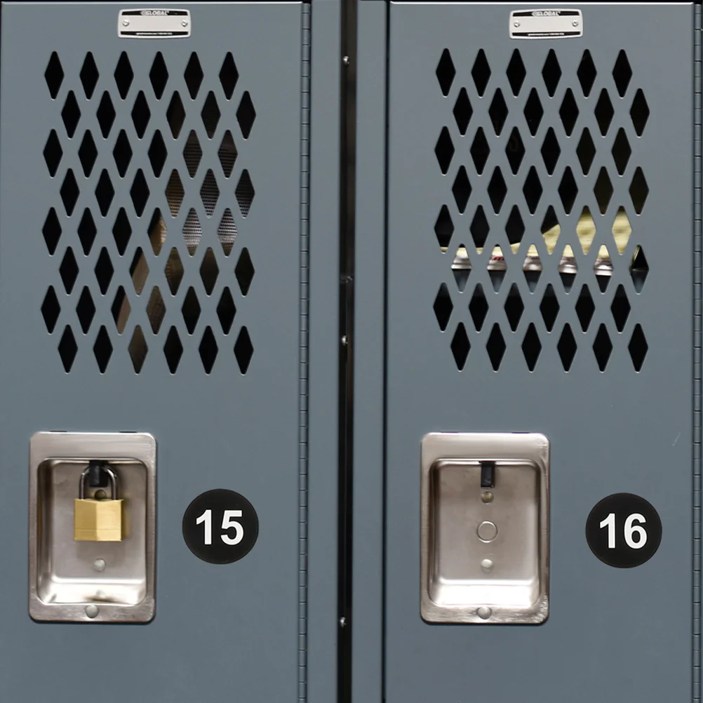 

5 листов круглых наклеек с цифрами, водонепроницаемые водостойкие наклейки для классной комнаты, клейкие маленькие ногти