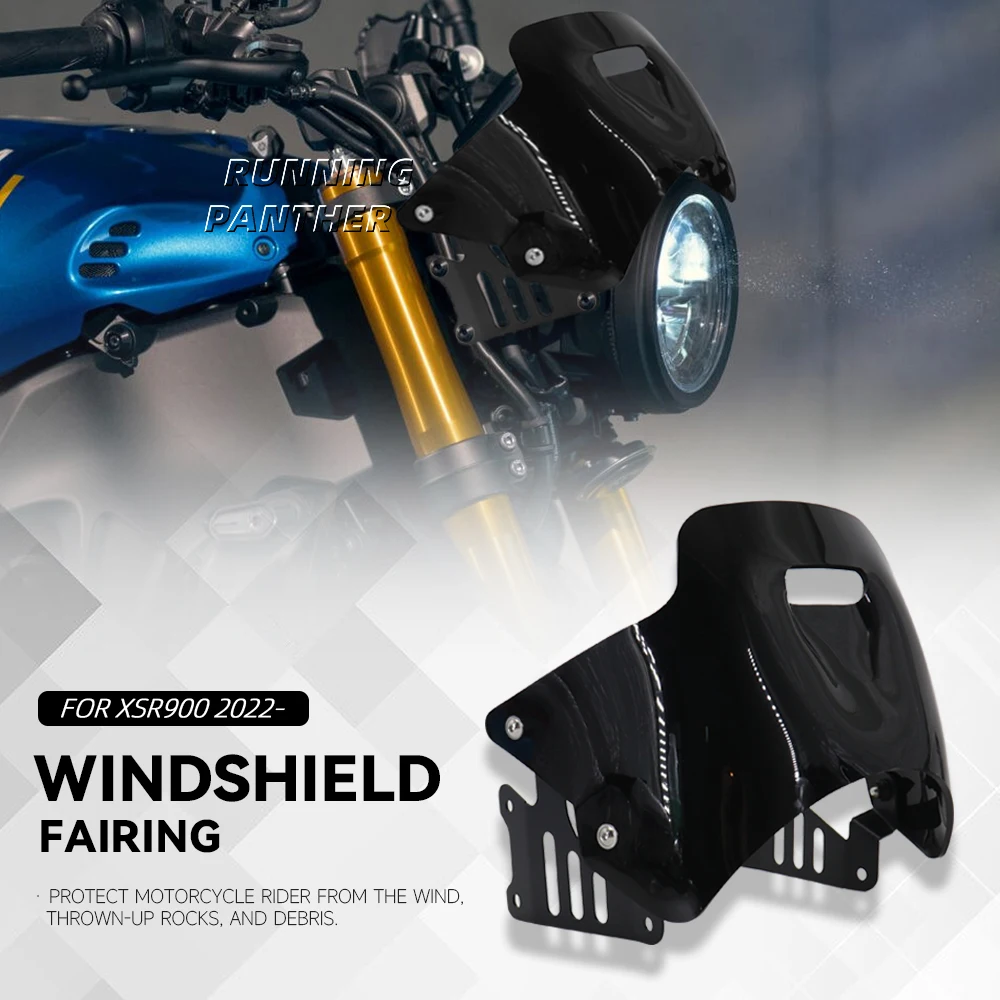 

New Motorcycle Windscreen Windshield Air Wind Deflector For YAMAHA XSR 900 XSR900 xsr900 2022 2023 Accessories