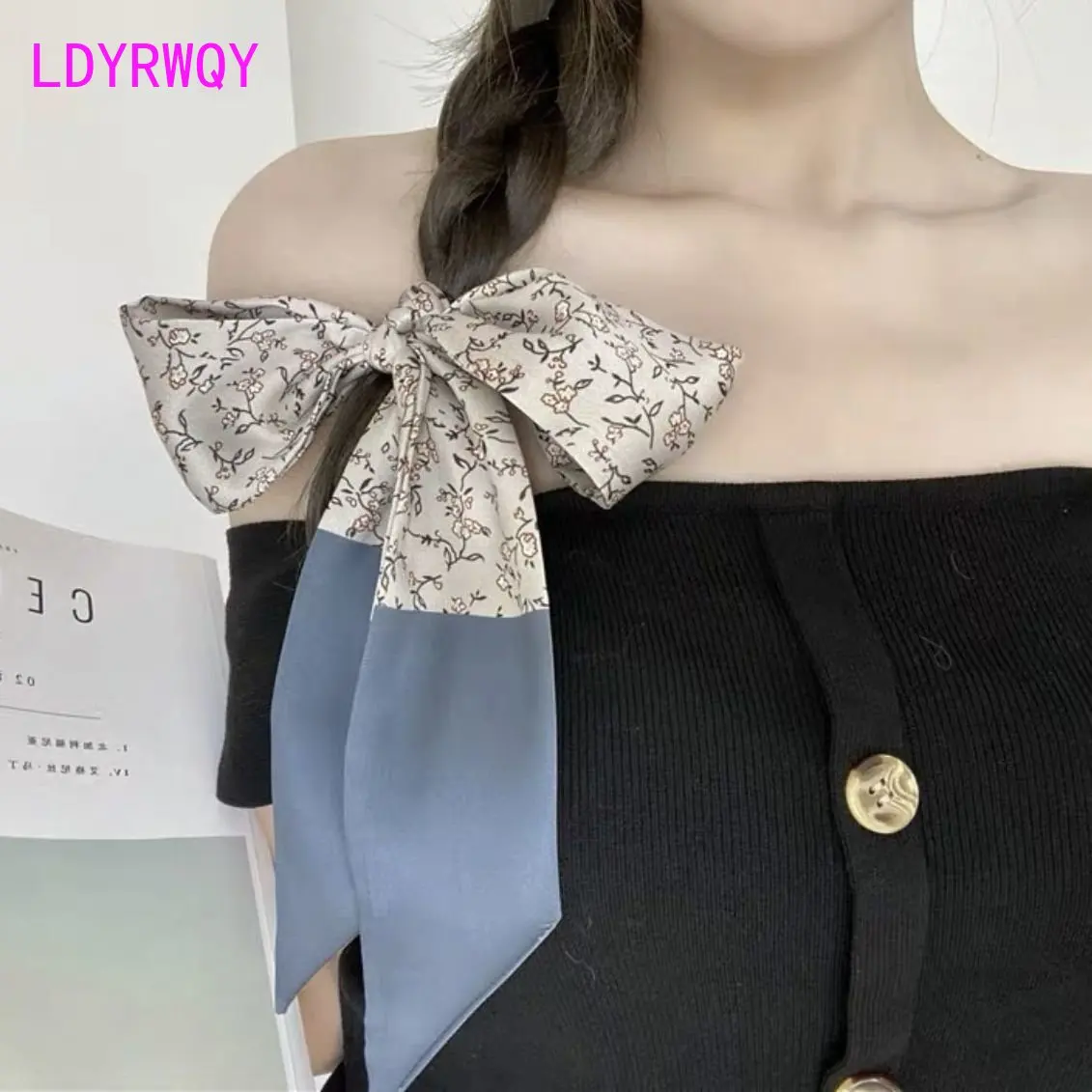 

Silk Scarf Headwear French Vintage Hairband Ribbon Necklace Tie Bag new Scarf Wrap