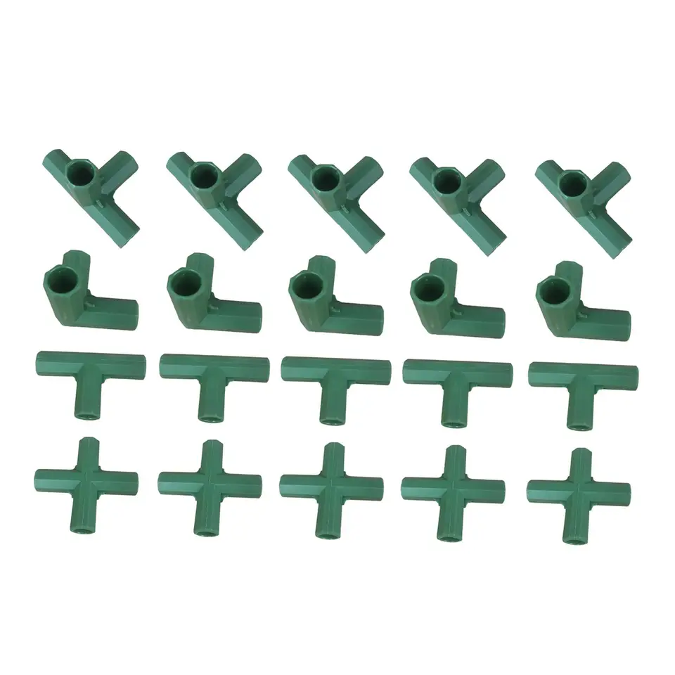70 Connettori Regolabili In Plastica Per Traliccio Da Giardino – Clip Per Piante Rampicanti – Diametro 11 Mm – Verde E Nero - 4