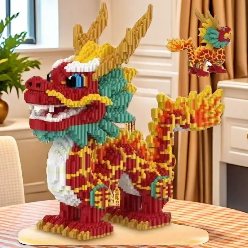 11267 Piece Auspicious Dragon Building Block Set - Educational 3D Puzzle, Suitable for Hands-On Learning, Perfect Holiday Gift 6