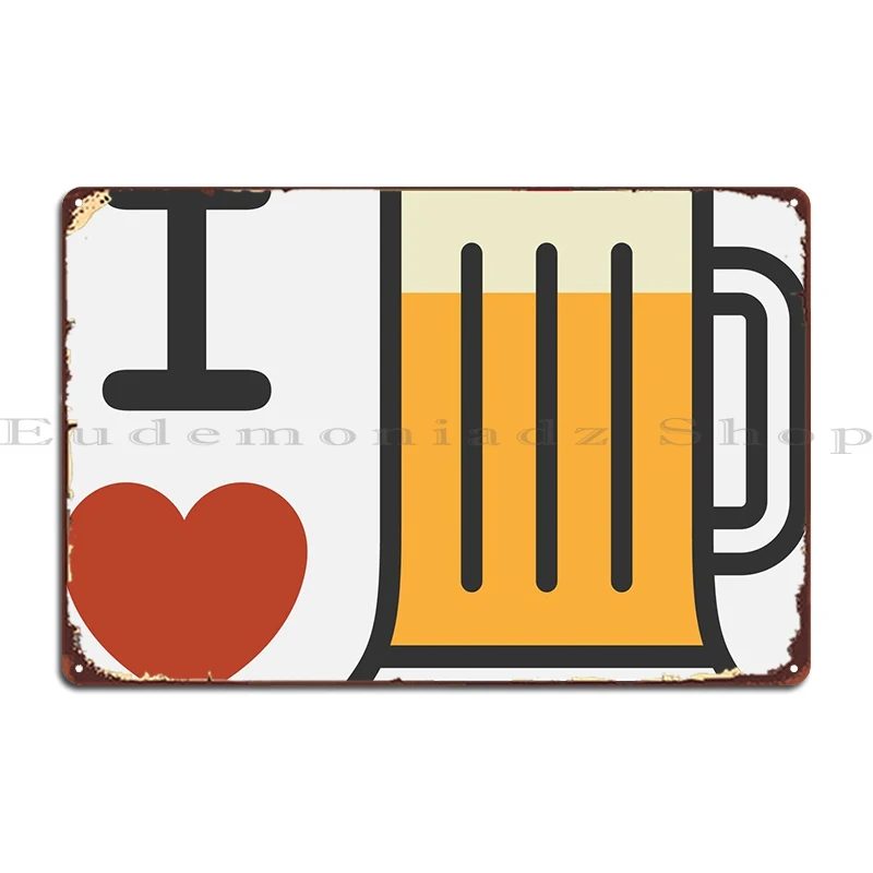 

Любовь пиво так много металлического плаката, винтажный Настенный декор, дизайнер, создание оловянного знака, плакат