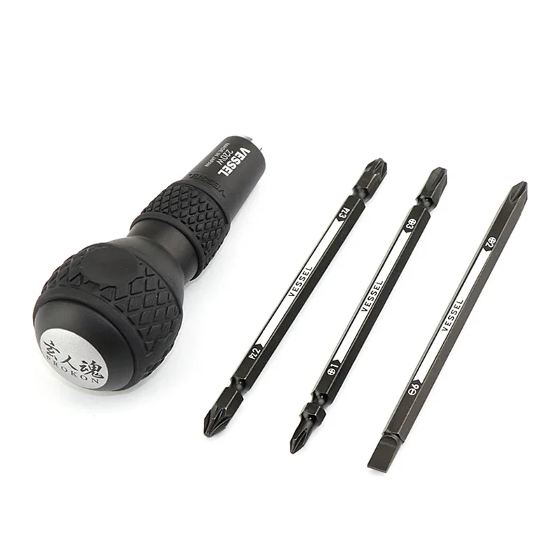 Japan VESSEL 220W/230W/270BW Series Ball Screwdriver Replacement Bits - Phillips/Metric, Electric Screwdriver Multi-Tools