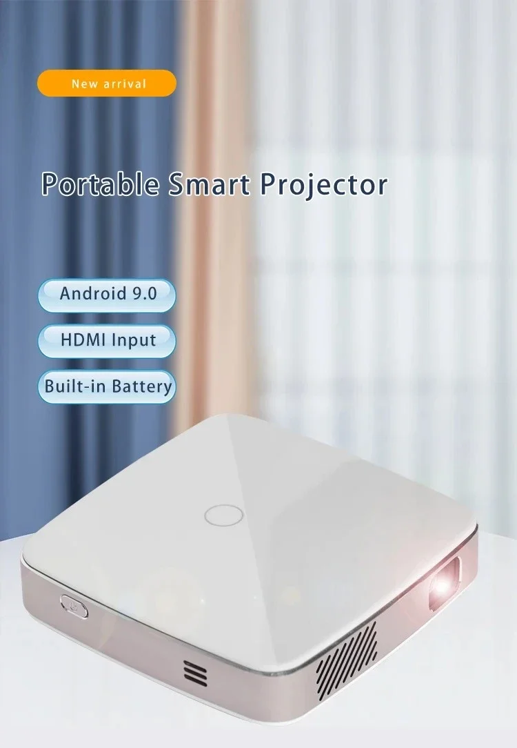 ApexTPMini DLP 프로젝터 4K 3D 지원 안드로이드 13 스마트 포켓 LED 프로젝터 2G 램 탑재 최신 모바일 포켓 프로젝터