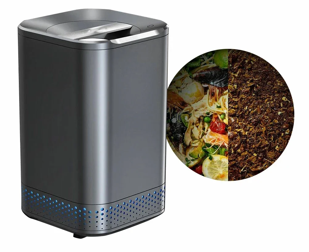 

Manufacturer food waste grinder compost machine organic waste kitchen garbage disposal unit