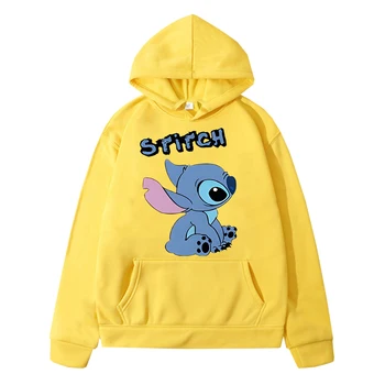Stitch Disney Anime hoodie Fleece Sweatshirt Casual Jacket