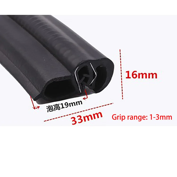 Durable U-Type Rubber Edge Guard - Anti-Collision & Waterproof Sealing Strip