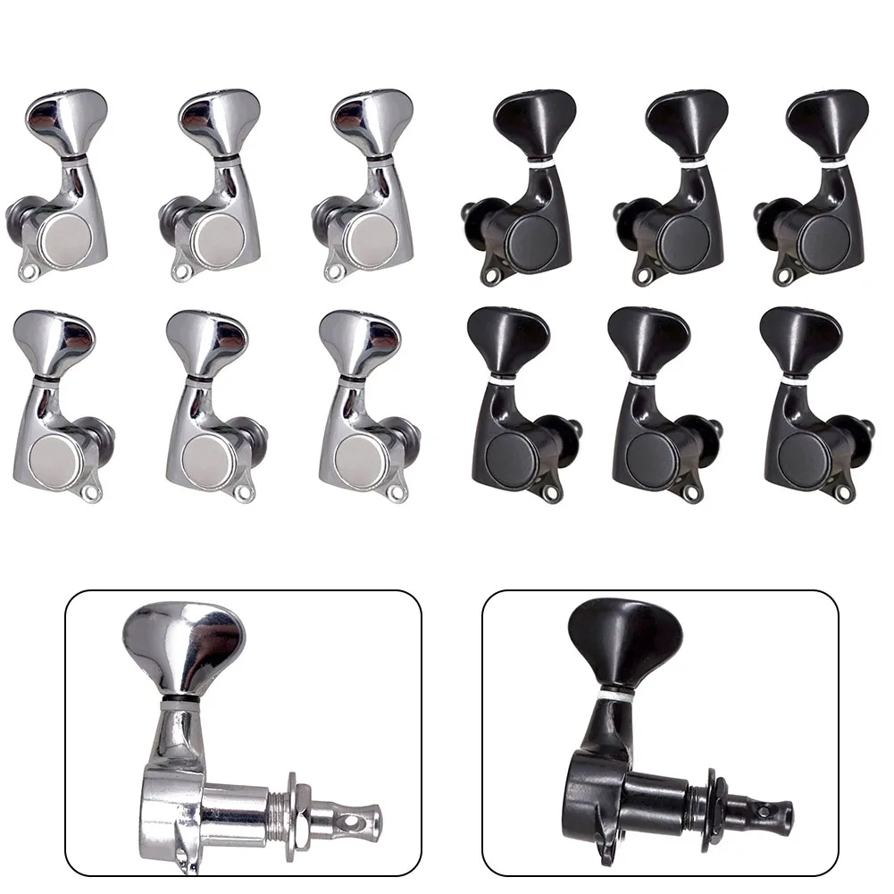 

1 Set 3R3L Guitar Machine Heads For Folk Acoustic Electric Guitar Tuning Pegs Tuning Machines Musical Instrument Accessories